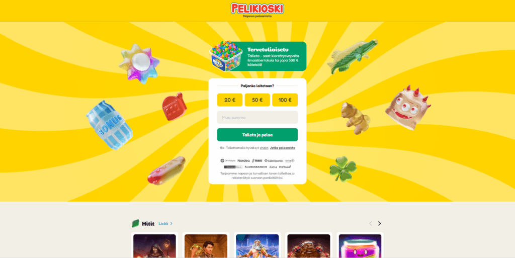 Pelikioski - nettikasino ilman kierrätystä